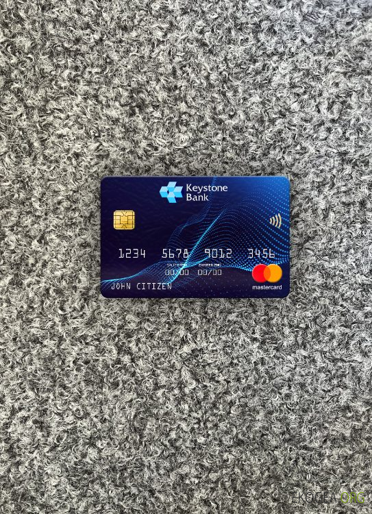 Nigeria Keystone Bank mastercard photolook recto